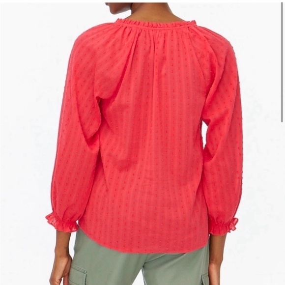 J Crew Factory Artist top in red swiss dot. Medium. Like new condition! - Picture 3 of 11